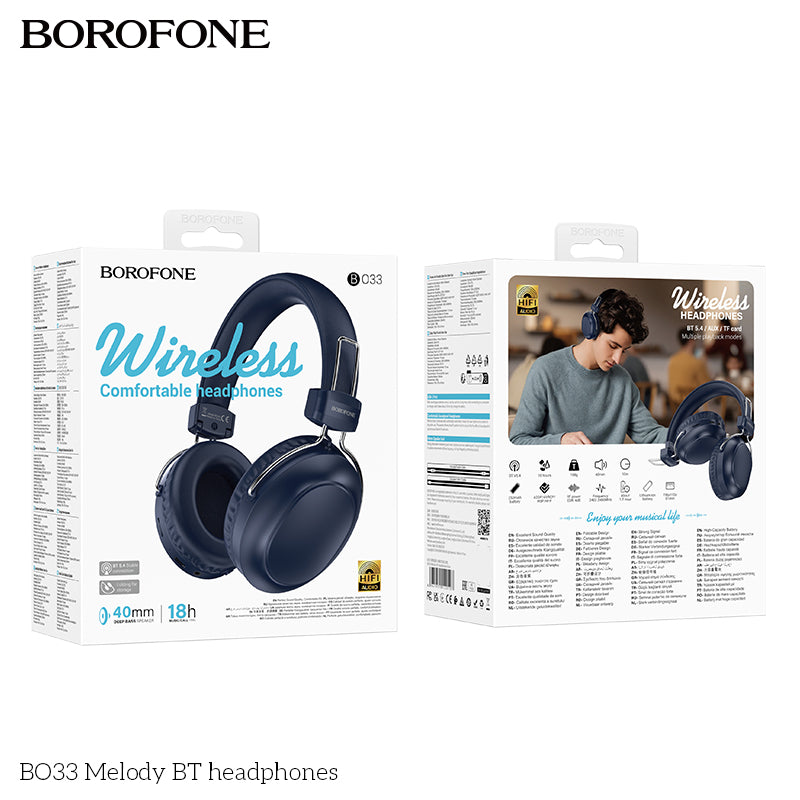 BO33 Melody Bluetooth Headphones – Wireless Music with Style