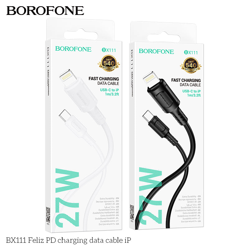 BX111 Feliz PD iPhone Charging Data Cable – Fast & Safe