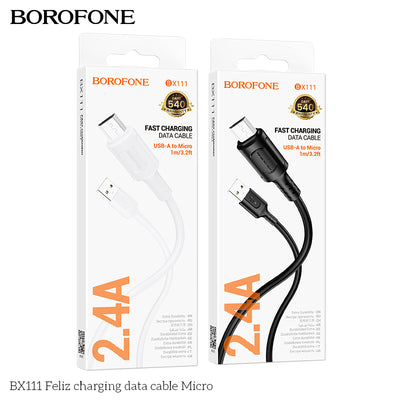 BX111 Feliz Micro USB Charging Data Cable – Strong & Reliable