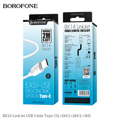 BX14 LinkJet USB Type-C Charging Data Cable (2M/3M)