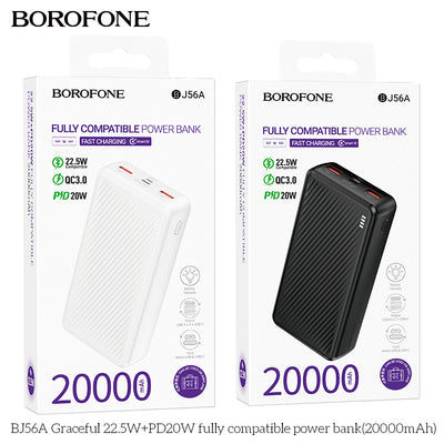 Graceful BJ56A 20000mAh Power Bank with PD – Fast, Light & Airline Approved