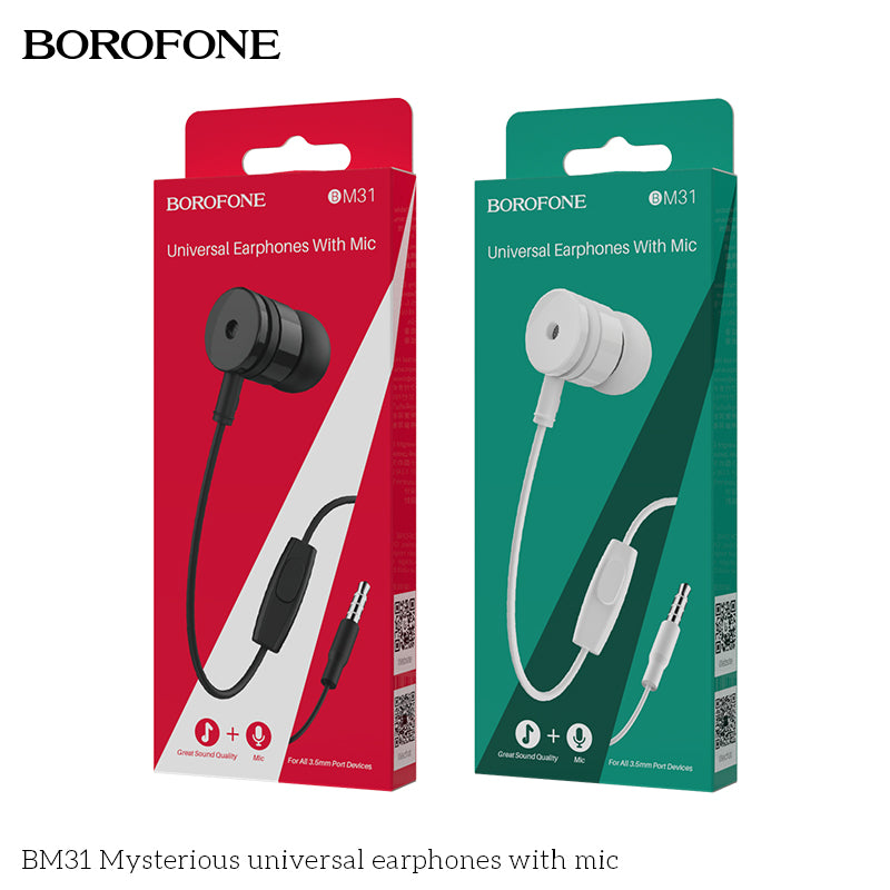 BM31 Mysterious – Clear Sound Wired Earphones with Mic