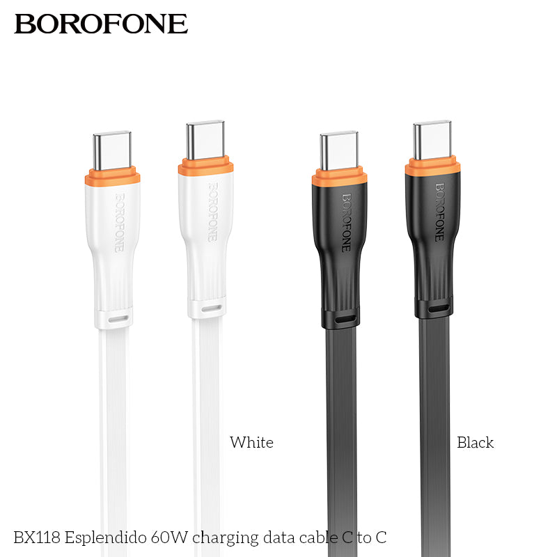 BX118 Espléndido 60W USB-C to USB-C Charging Data Cable