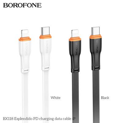 BX118 Espléndido PD Charging Data Cable iP / Type-C