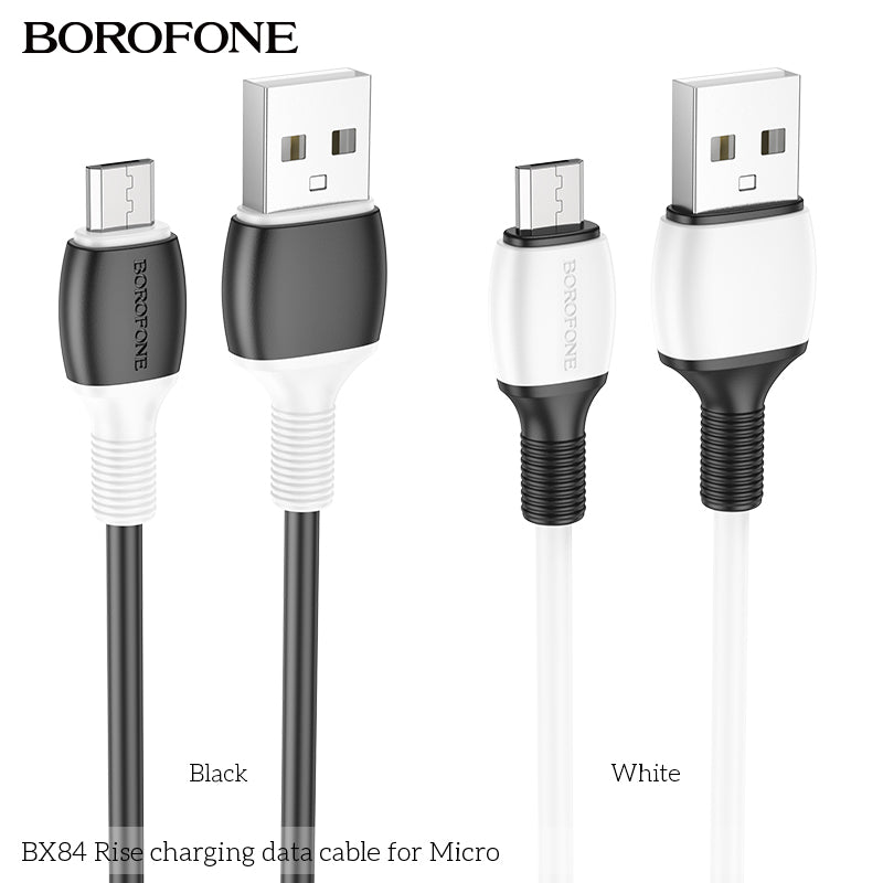 BX84 Rise Micro USB Charging Data Cable for Android, Power Bank & More