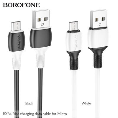 BX84 Rise Micro USB Charging Data Cable for Android, Power Bank & More
