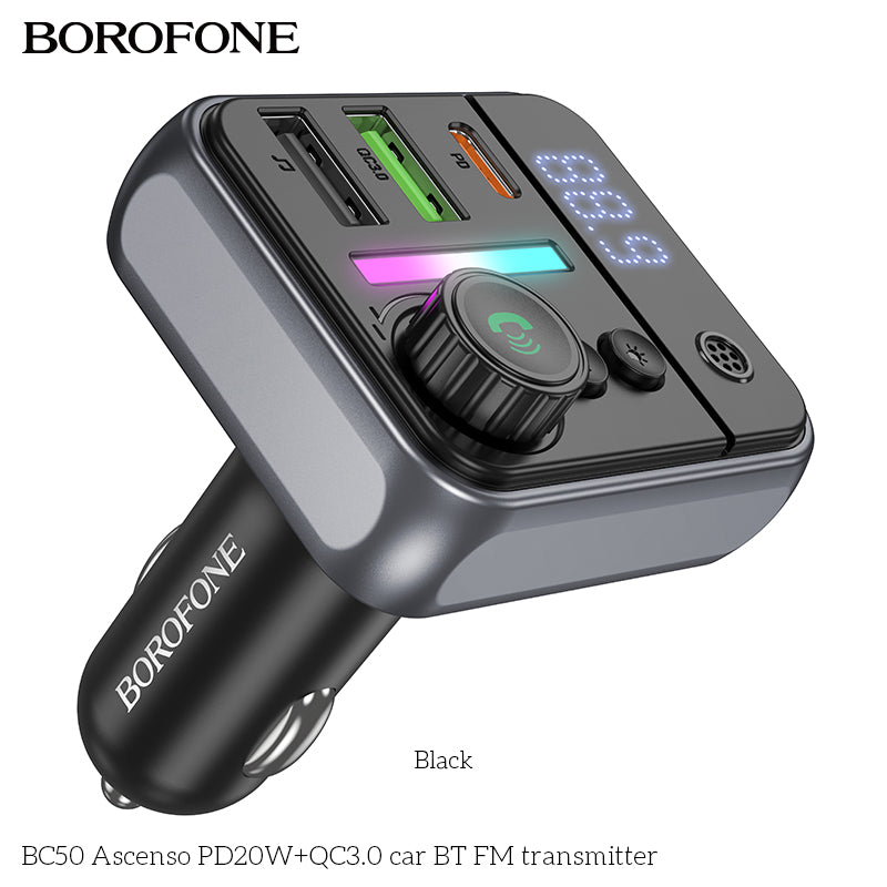 BC50 Ascenso Car Wireless FM Transmitter – Power, Music & Calls Made Easy