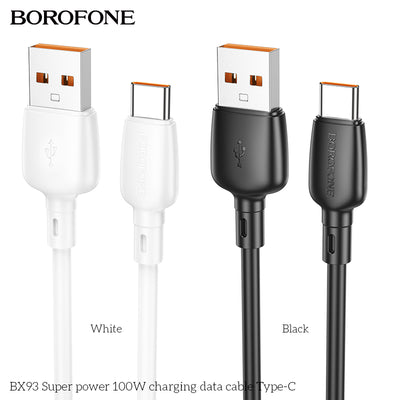 BX93 Super Power 100W USB Type-C Charging Data Cable for Android, Tablet & Laptop