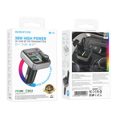 BC50 Ascenso Car Wireless FM Transmitter – Power, Music & Calls Made Easy