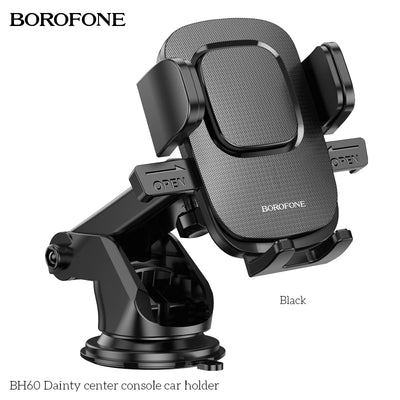 BH60 Dainty Center Console Car Phone Holder – Compact & Reliable Mobile Holder