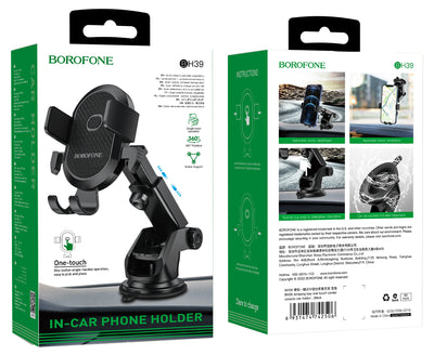 BH39 Amazing Bay One Touch Car Phone Holder – Secure Mobile Holder for Every Drive