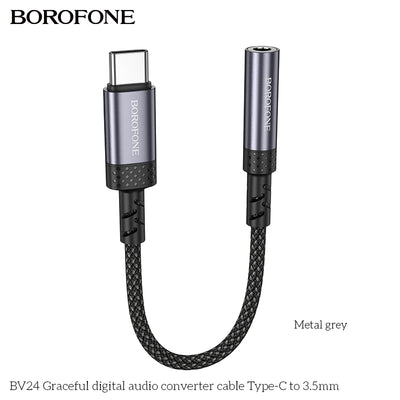 BV24 Graceful Type-C to 3.5mm Digital Audio Converter Cable – Clear & Powerful Sound
