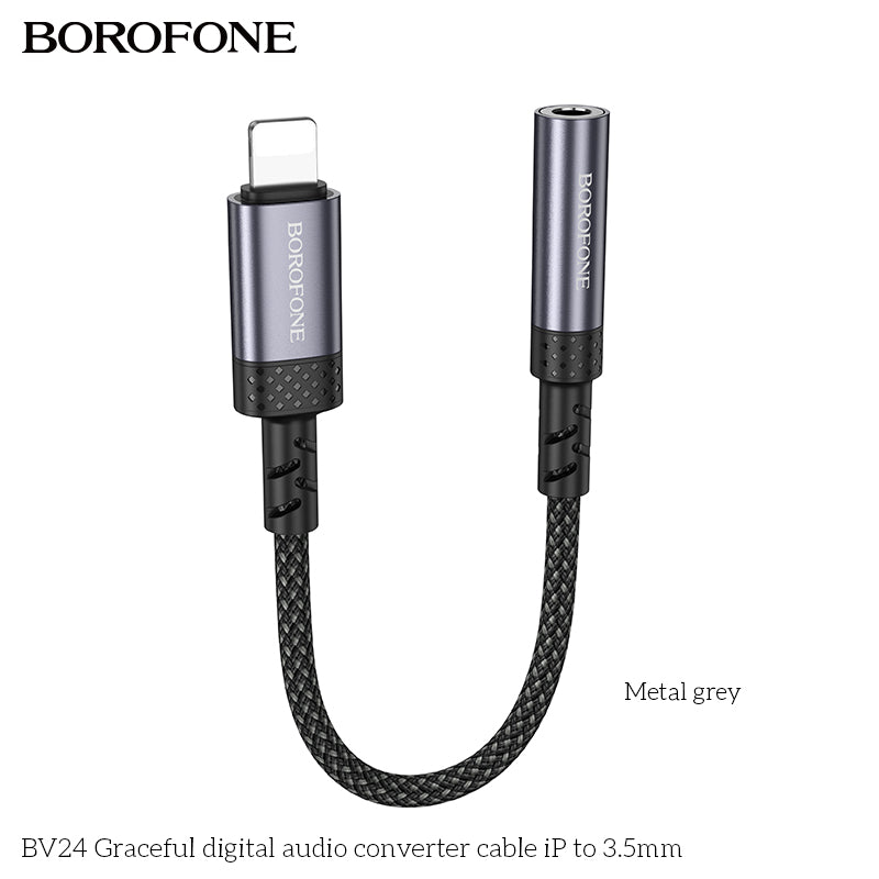 BV24 Graceful iPhone to 3.5mm Audio Converter Cable – Clear & Reliable