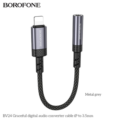 BV24 Graceful iPhone to 3.5mm Audio Converter Cable – Clear & Reliable