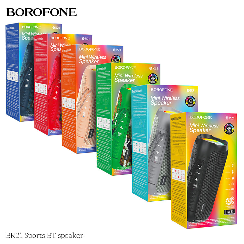 BR21 Sports Bluetooth Speaker – Portable Wireless Speaker with Powerful Bass