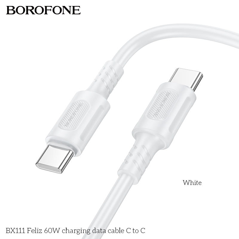 BX111 Feliz 60W Type-C to Type-C Charging Data Cable – Fast & Durable