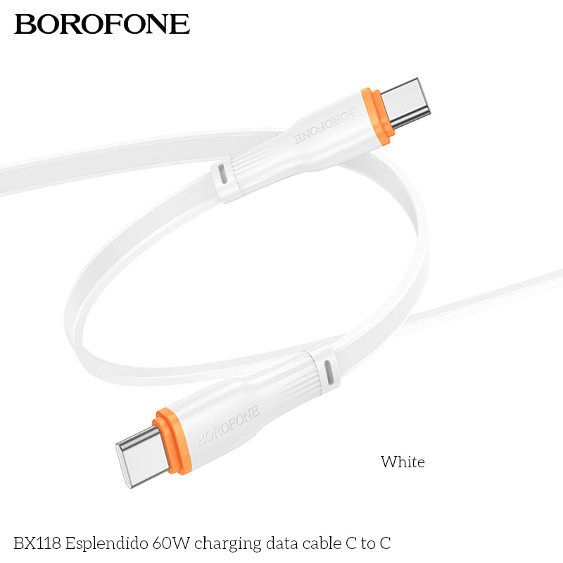 BX118 Espléndido 60W USB-C to USB-C Charging Data Cable