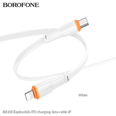 BX118 Espléndido PD Charging Data Cable iP / Type-C