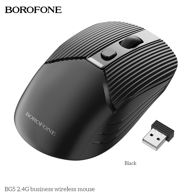 BG5 2.4G Ergonomic Wireless Mouse – Silent, Durable & Rechargeable