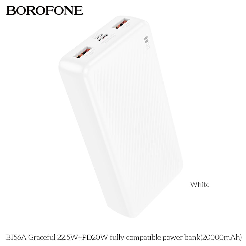 Graceful BJ56A 20000mAh Power Bank with PD – Fast, Light & Airline Approved