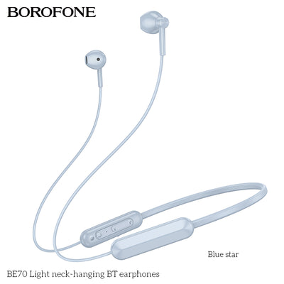 BE70 Light Neck-Hanging Wireless Bluetooth Earphones – Comfortable & Noise-Canceling