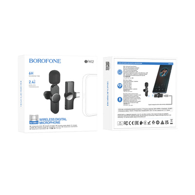 BFK12 Trophy Lavalier Wireless Digital Microphone – USB Lapel Mic for Podcasts & Gaming