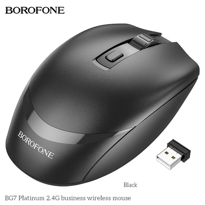 BG7 Platinum Ergonomic Wireless Mouse – Silent, Durable & Rechargeable