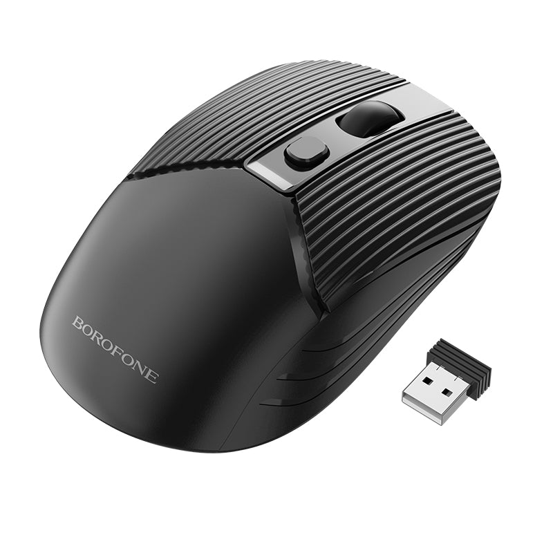 black wireless mouse