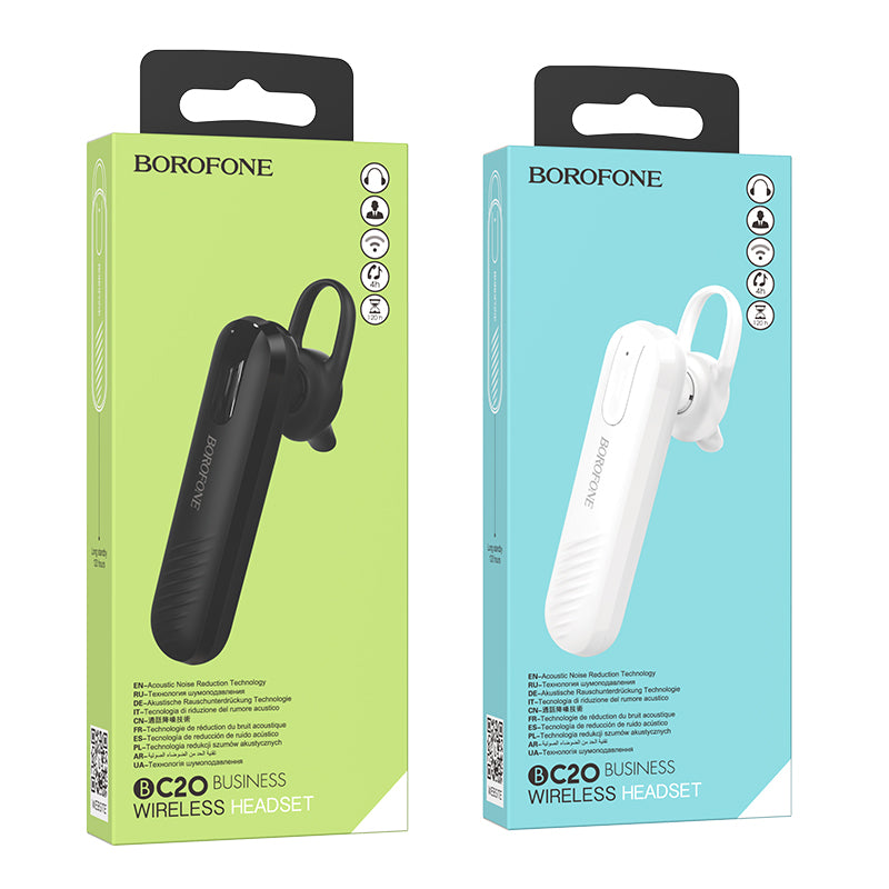 BC20 Smart Wireless Bluetooth Headset – Durable & Noise Canceling