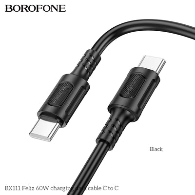 BX111 Feliz 60W Type-C to Type-C Charging Data Cable – Fast & Durable