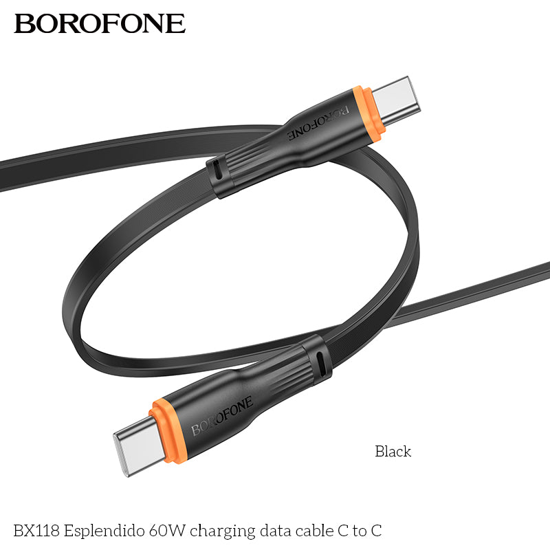 BX118 Espléndido 60W USB-C to USB-C Charging Data Cable
