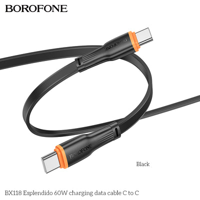 BX118 Espléndido 60W USB-C to USB-C Charging Data Cable