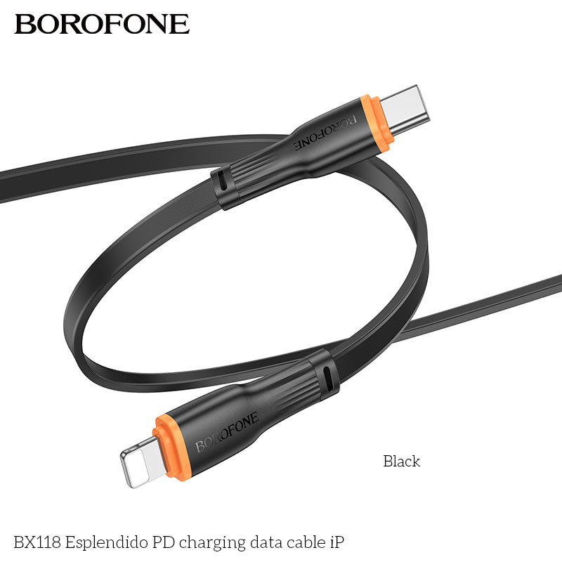 BX118 Espléndido PD Charging Data Cable iP / Type-C
