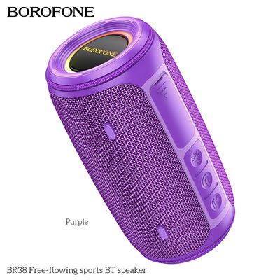 Purple Borofone Bluetooth speaker 