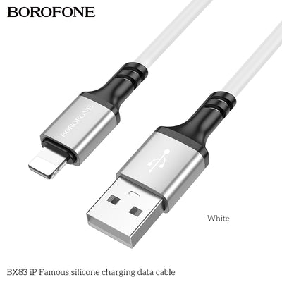 BOROFONE BX83 IP silicone charging data cable 