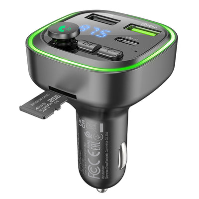 BC48 Broad Car Wireless FM Transmitter – Fast Charge & Clear Sound