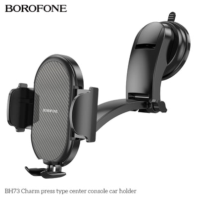 BH73 Charm Press Car Phone Holder – Easy & Secure Mobile Holder for Your Console