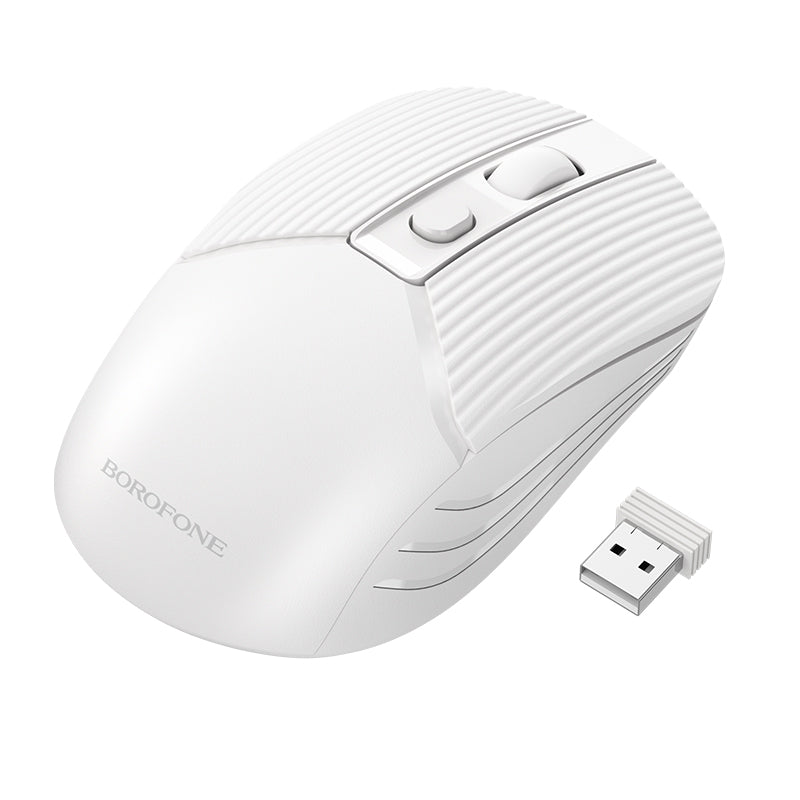 white wireless mouse