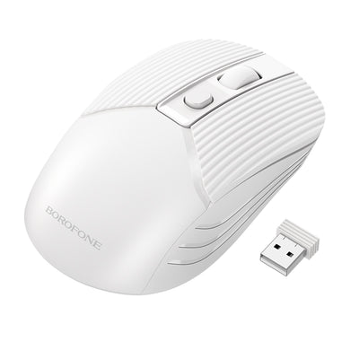 white wireless mouse