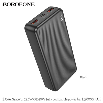 Graceful BJ56A 20000mAh Power Bank with PD – Fast, Light & Airline Approved