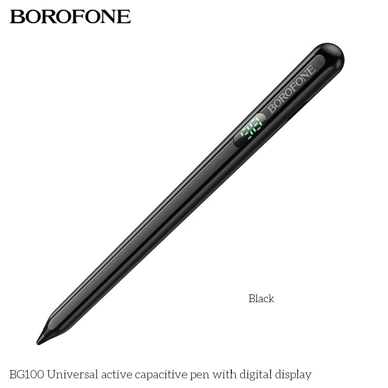 BG100 Universal Active Capacitive Pen with Digital Display – Smart Gadget for Work & Creativity