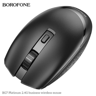 BG7 Platinum Ergonomic Wireless Mouse – Silent, Durable & Rechargeable