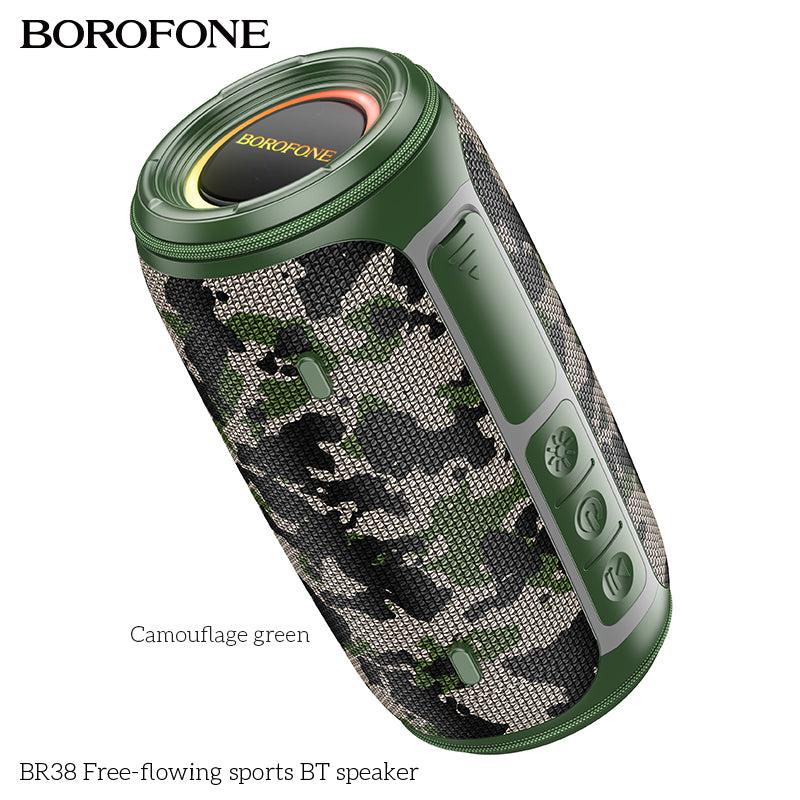 Camouflage green Borofone Bluetooth speaker 