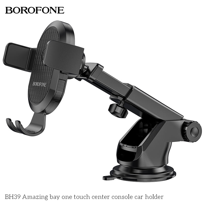 BH39 Amazing Bay One Touch Car Phone Holder – Secure Mobile Holder for Every Drive