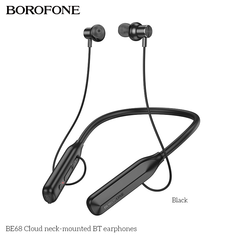 BE68 Cloud Neck-Mounted Wireless Bluetooth Earphones – Lightweight & Top Quality Sound