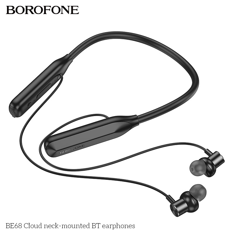 BE68 Cloud Neck-Mounted Wireless Bluetooth Earphones – Lightweight & Top Quality Sound
