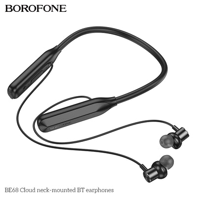 BE68 Cloud Neck-Mounted Wireless Bluetooth Earphones – Lightweight & Top Quality Sound
