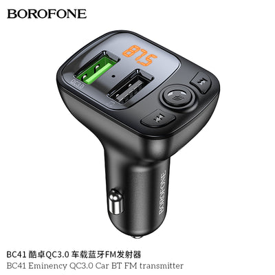 BC41 Eminency Car Wireless FM Transmitter – Power, Music & Clear Calls