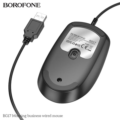 BG17 Morning Business Wired Mouse – Silent, Durable & Comfortable