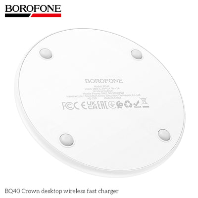 BQ40 Crown Desktop Wireless Fast Charger – Stylish & Powerful Charging in Ireland